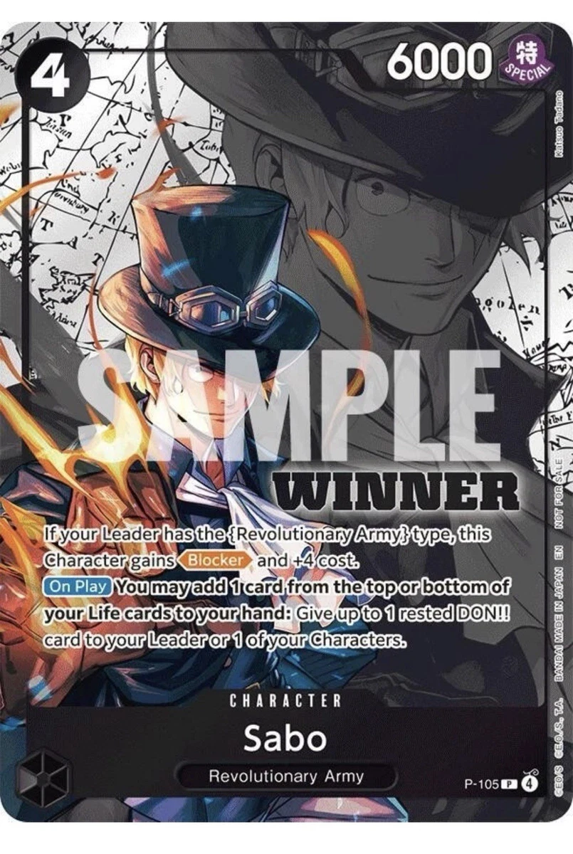 Sabo P-105 One Piece Promotion Cards for sale | eBay