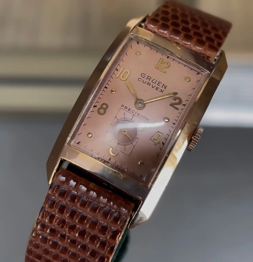Gruen Curvex Gold Case Wristwatches for sale | eBay