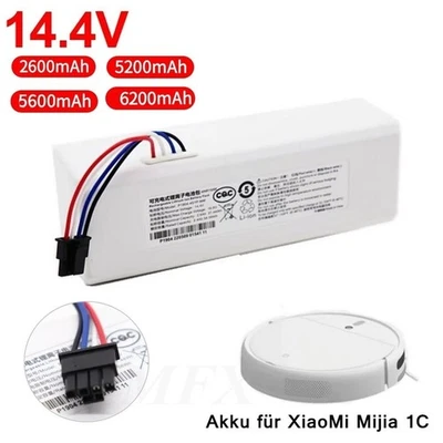 MARKENLOS 14.4V Staubsauger Roboter Akku für Xiaomi Mijia 1C Akku STYTJ01ZHM 2600~6200mAh