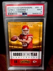 2017 Panini Contenders Patrick Mahomes II R.O.Y. Contenders #RY-3 Chiefs PSA 9