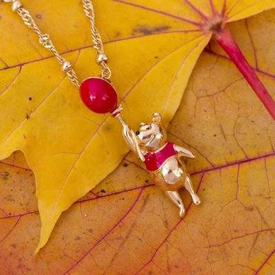 Disney X RockLove NEW 'Winnie the Pooh' Pooh Balloon Necklace - Gold Plated