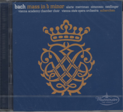 Bach: Mass b minor - Merriman, Simoneau, Scherchen - Westminster 2CD - neu/OVP