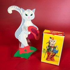 Georg Kohler GNK 1940  s  Puss in Boots" Tin Litho Windup w/Box  Display