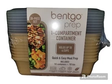 Bentgo Prep 1 Compartment Meal-Prep Containers with CustomFit Lids Gold