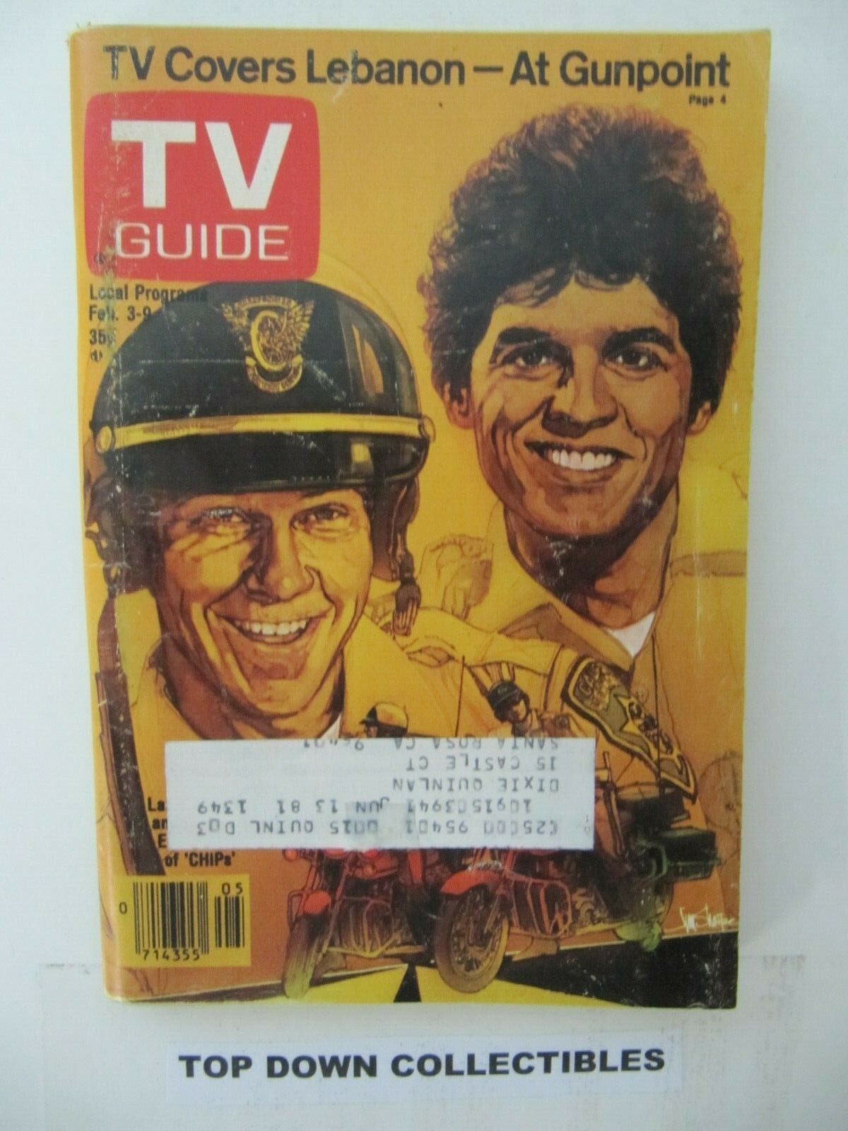 TV Guide Larry Wilcox & Erik Estrada Of Chips Feb. 39 1979 eBay