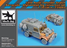 Black Dog 1/35 Land Rover Defender Snatch Barracuda Big Transkit for HobbyBoss