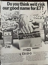 ITT Radios, Full Page قديم للمقتنيات Print Ad
