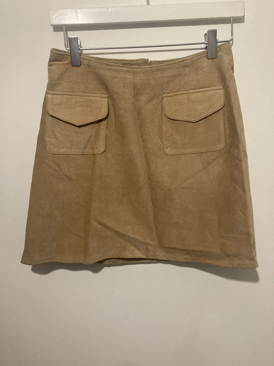 Tan skirt 90s cheap