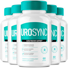  5 Pack UroSync Men Pills, Uro Sync Prostate Health Supplement for Men Capsules