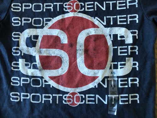 ESPN SportsCenter Old Navy Collectibles Long Sleeve T-Shirt (Youth XS/5) NEW! - Picture 3 of 10