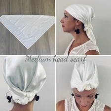 Mulberry Silk square or rectangular head scarf head band turban wrap sleep scarf