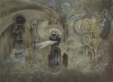 LEONORA CARRINGTON Art Poster or Rolled Canvas Print "Santuario"