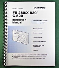 Olympus FE-280 / X-820 / C-520 Instruction Manual: 68 Pages Protective Covers