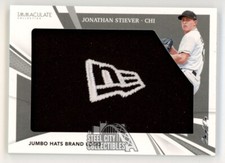Jonathan Stiever 2021 Panini Immaculate New Era jumbo Hat Patch Card #JJ-JSV 1/1