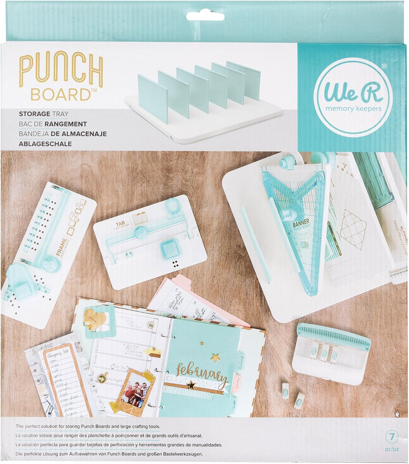 Punchboard and Punch-Storage Tray Set 7-Piece by Of