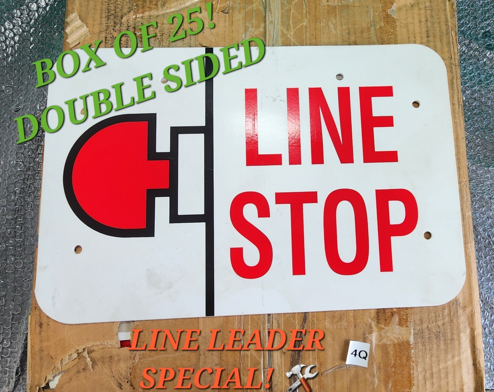 Line Up Leader Sign Line Leader Sign