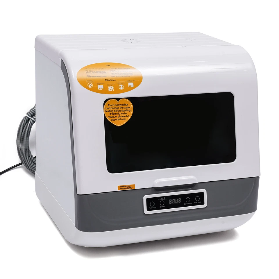 Lavavajillas encimera portátil de gran capacidad 3 programas de lavado 1200W 110V Foto 4 de 4