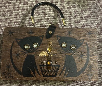 Vintage Enid Collins of Texas 1965 “Copy Cats” Original Wooden Box