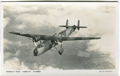 Handley Page Harrow RAF ''Britain Prepared'' Serie Photochrom s/w unbespielt
