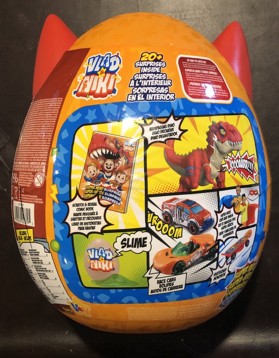 Vlad and Niki - Dino Attack Superhero Surprise Egg - Red - By Zuru