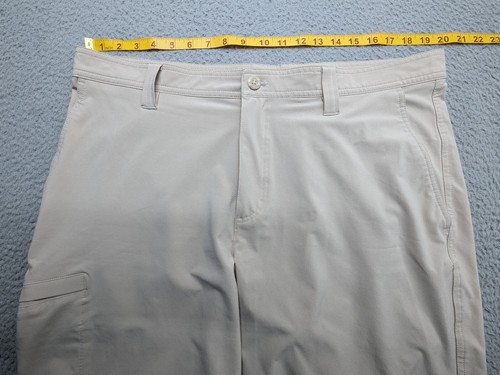 Columbia Shorts Mens 38W 10" Beige Omni-Shade UPF Poly Hiking - Picture 6 of 13