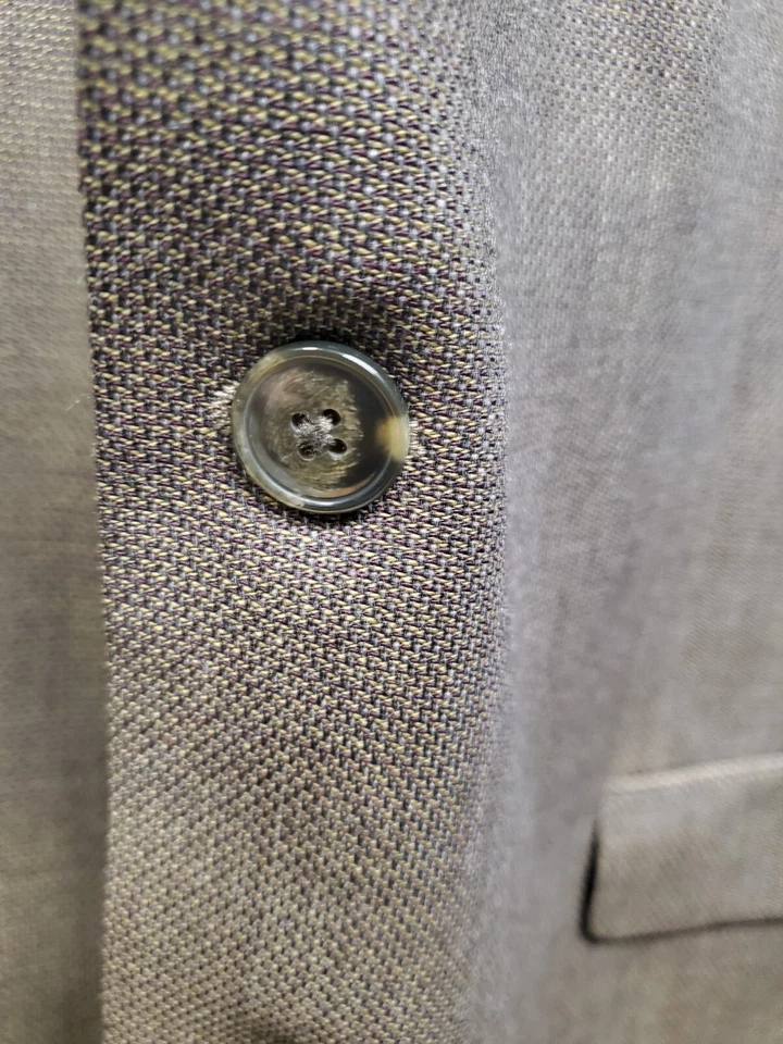 Calvin Klein Hombres Blazer Abrigo Deportivo Dos Botones Chaqueta Informal 46L Trajes de Lana COMO NUEVO Foto 2 de 4