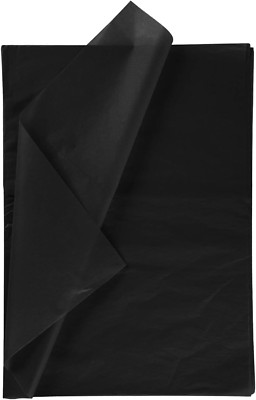 Gift Wrapping Tissue Paper - Black Tissue Paper for Gift Wrap, Art Crafts, DIY,