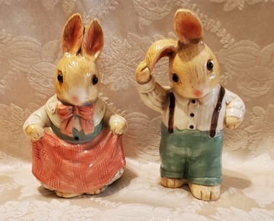 Vintage  Takahashi  Easter Bunny  Couple