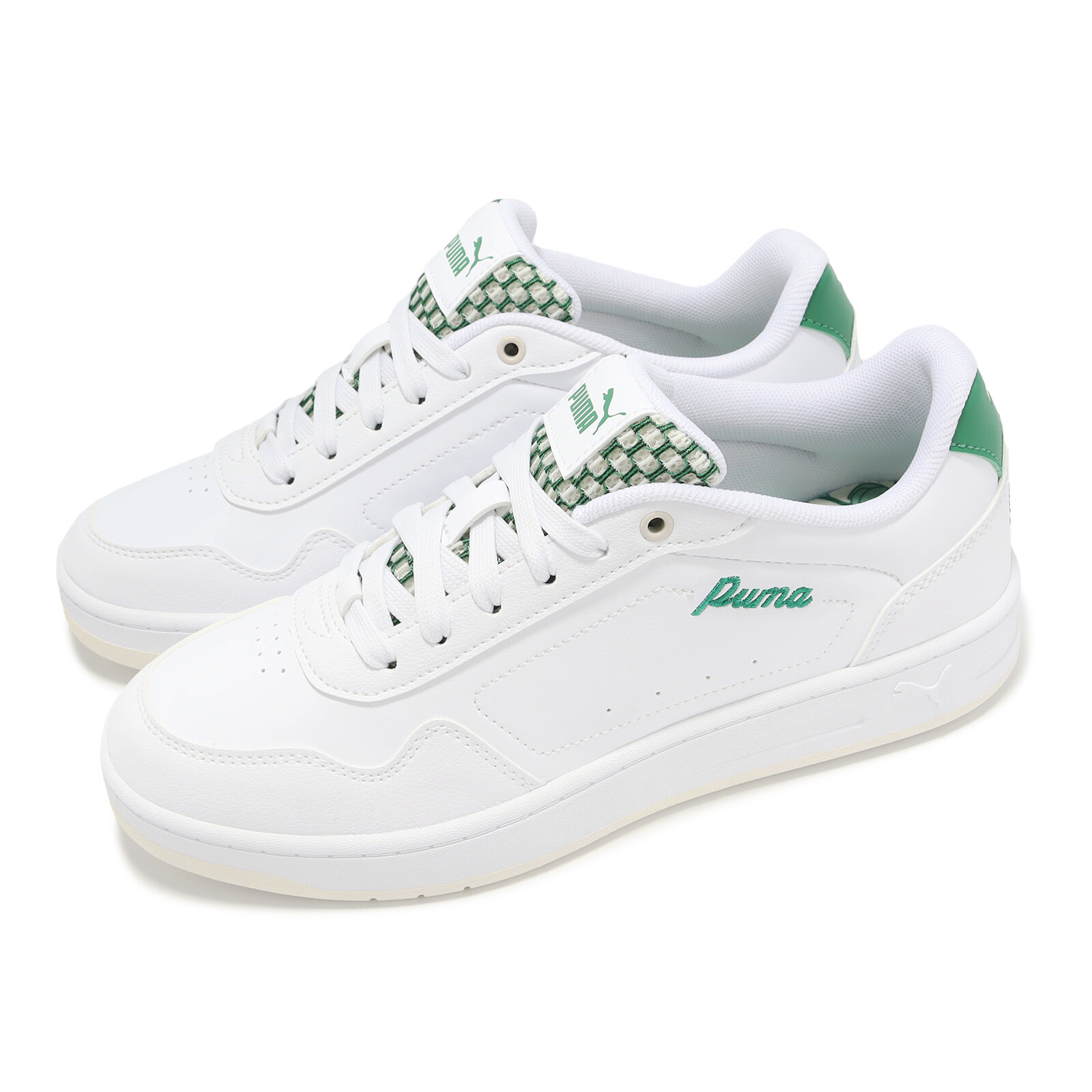Женская повседневная обувь Puma Court Classy Blossom White Archive Green 395092-01