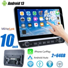 64G Double 2 Din FIT Apple Carplay 10'' Android 13 Car Radio Stereo GPS Navi FM