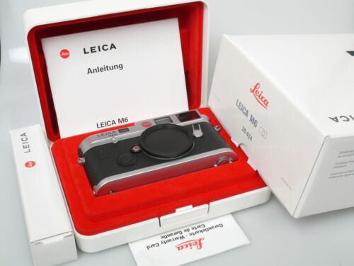 Leica M6 Gehäuse body 0,72 chrom 10414 TOP + OVP Near Mint + boxed Full Set - Bild 1 von 23
