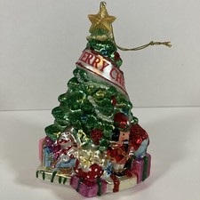 Ashland Blown Glass Ornament Colorful Large Christmas Tree
