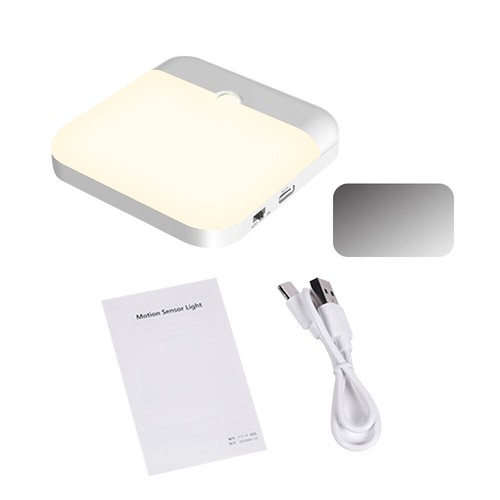 Motion Sensor LED Night Light USB Rechargeable Closet Cabinet Wall Lamp Magnetic - Picture 15 of 17