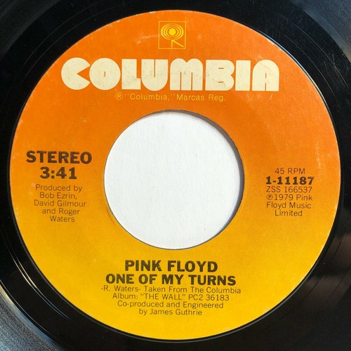 Pink Floyd 45 Another Brick In The Wall 2 1980 Psyche Prog Rock Vinyl Record NM- - Picture 6 of 9