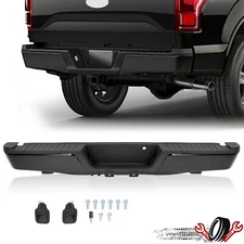 Steel Complete Rear Step Bumper Assembly For Ford F150 2015-2020 w/o Sensor Hole