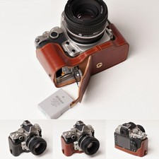 Fancy Real Leather Camera Half Case Protector Cover Fit For Nikon DF Bottom Bags