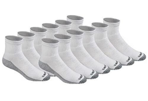 Dickies Men's Dri-tech Moisture Control Quarter Socks  Assorted Sizes , Colors  - Picture 1 of 43