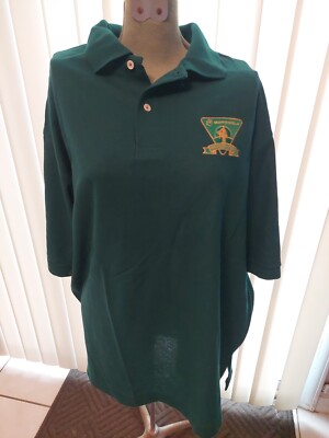 1997 Motorola Western Open Large Green Polo Golf Shirt Cross Creek Made in  USA
