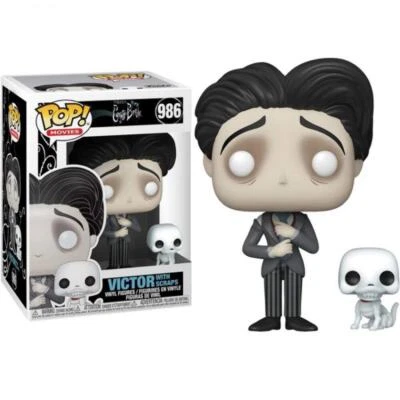 Funko Pop ! Movies La Sposa Cadavere - (986) Victor W/ Scraps Corpse Bride 9Cm