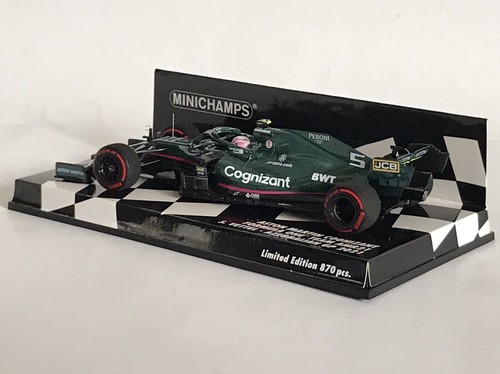MINICHAMPS 1:43 MODELLINO AUTO F 1 ASTON MARTIN AMR21 VETTEL AZERBAIJAN GP 2021 - Foto 7 di 11