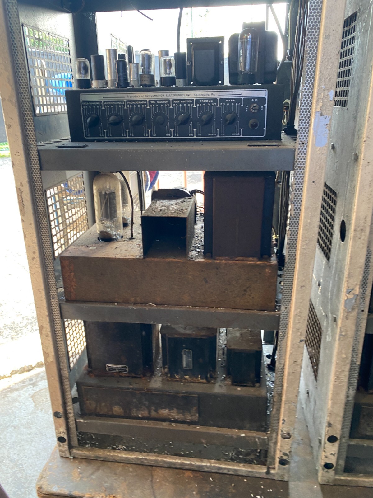 Pair of 3 Chassis 805 Tube Amplifiers Made under Western Electric & ATT ...
