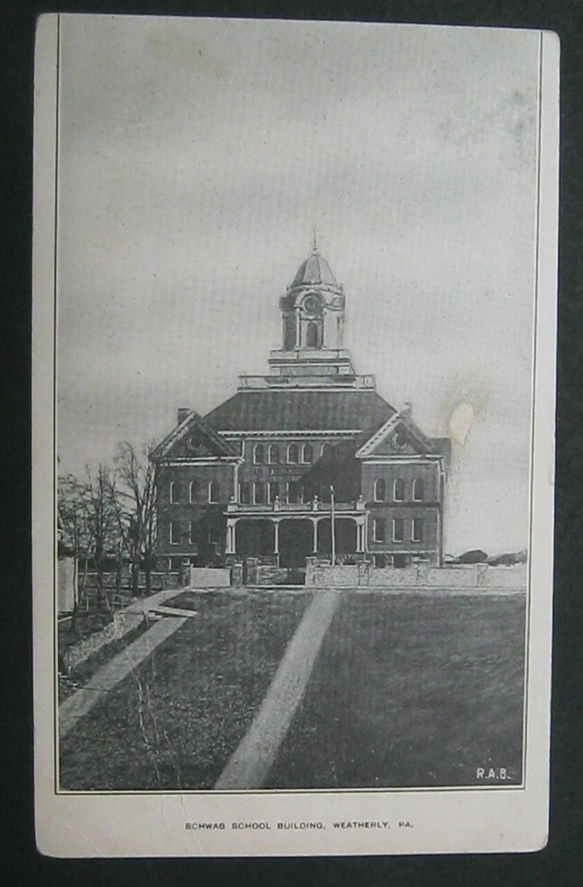 Schwab School Building Weatherly PA UDB eBay