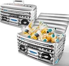 Inflatable Boombox Beverage Cooler Large Capacity Ice Bucket Drink Cooler