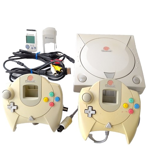 SEGA Dreamcast 本体 コントローラー ガン ゲームセット Sega Dreamcast Complete Bundle-WORKS-Console, Controllers& Cords