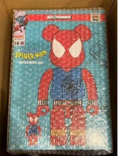 MEDICOM TOY BE@RBRICK SCARLET SPIDER 400% 100% set bearbrick