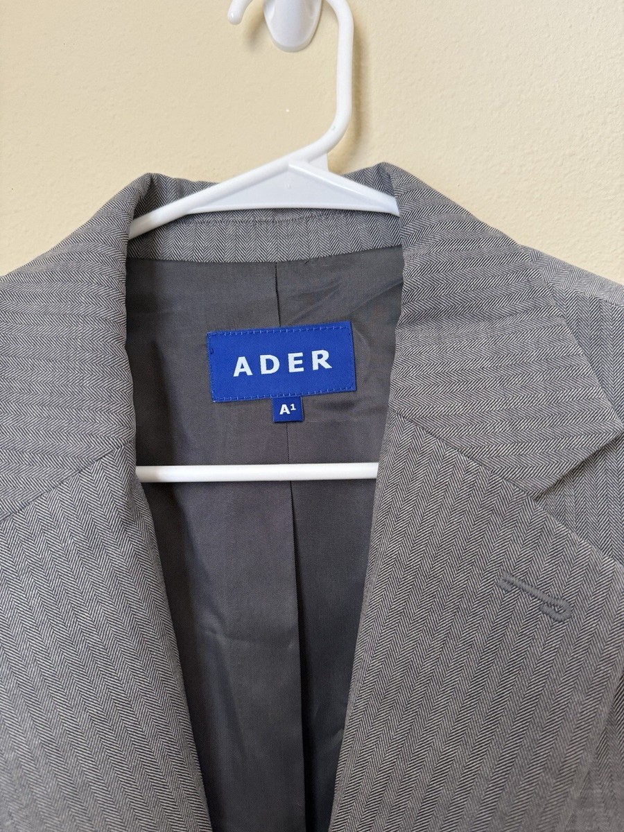 ジャケット・アウター ADERERROR Blue Check Coat ADER error Blue Check Coat ADER error