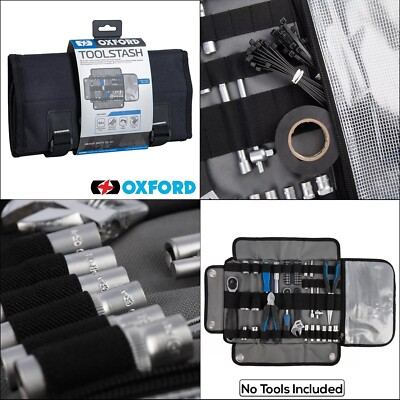Oxford Toolstash Motorrad Werkzeugtasche kompakt tragbar Werkstatt 34 Schlitz