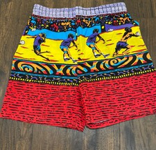 Vtg 1980s Connection Retro Volleyball Shorts Set Size 16/18 L XL youth sand