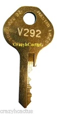 Master Lock Padlock 1525 1585 2010 2076 Control Key OEM Original Master Key V292