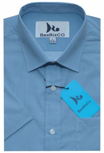 Camisa de manga corta para hombre patrones mixtos de lunares polialgodón M - XXL de Beebizco - Imagen 3 de 7